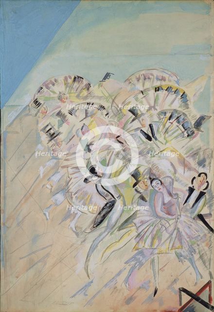 Stage design for the operetta Girofle-Giroflia by Ch. Lecocq, 1922. Artist: Yakulov, Georgi Bogdanovich (1884-1928)