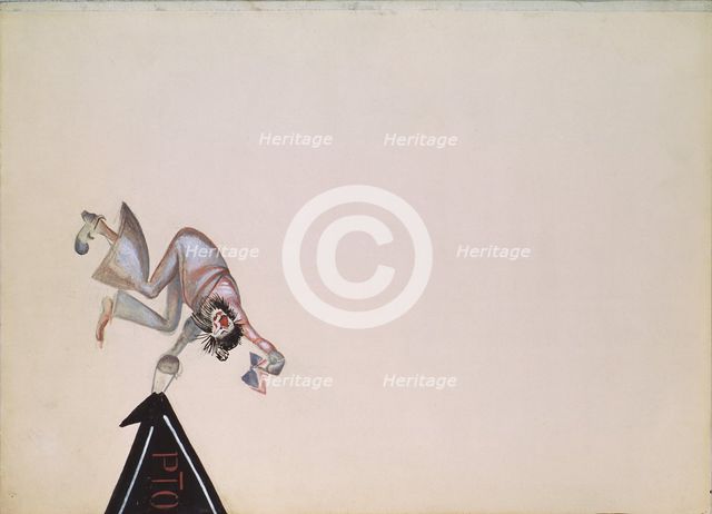 Stage design for the operetta Girofle-Giroflia by Ch. Lecocq, 1922. Artist: Yakulov, Georgi Bogdanovich (1884-1928)