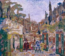 Stage design for the play "The Carnival of Life" by G. Boillet, 1915