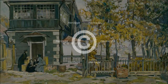 Stage design for the play Three Sisters by A. Chekhov, 1901. Artist: Simov, Viktor Andreyevich (1858-1935)