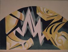 Stage design for the play Romeo and Juliet by W. Shakespeare, 1921. Artist: Exter, Alexandra Alexandrovna (1882-1949)