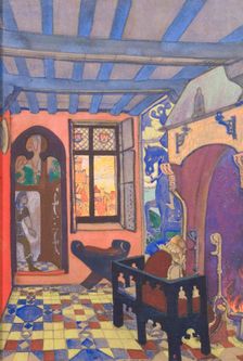 Stage design for the the theatre play Princess Maleine by M. Maeterlinck, 1913