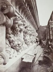 Stage Frieze and Cornice, c. 1870. Creator: Louis-Emile Durandelle