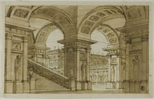 Stage Setting, n.d. Creator: School of Ferdinando Galli Bibiena Italian