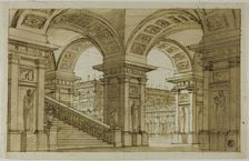 Stage Setting, n.d. Creator: School of Ferdinando Galli Bibiena Italian