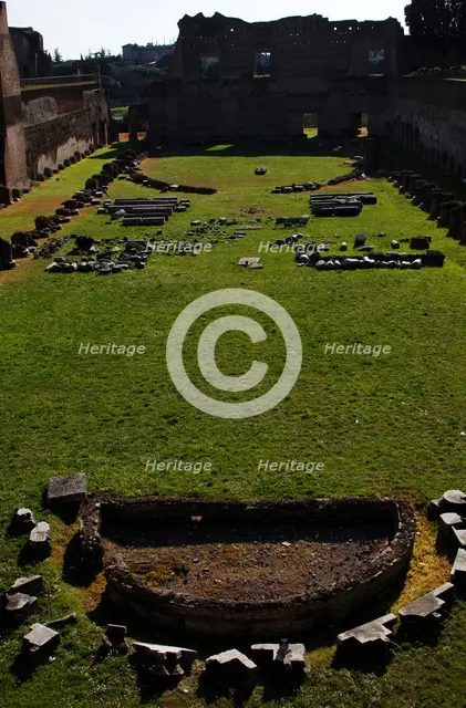 Stadium of Domitian, Imperial Palace, Palatine Hill, Rome, Italy, 51-96 AD (2009). Creator: LTL.