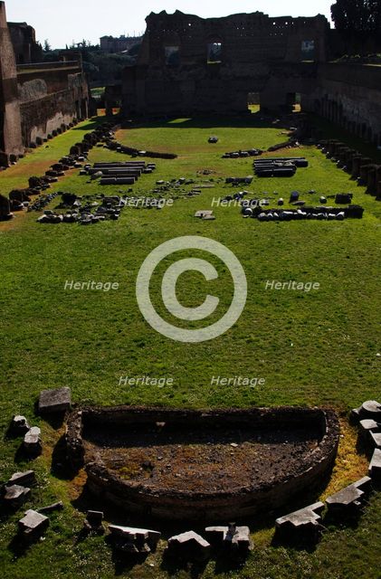Stadium of Domitian, Imperial Palace, Palatine Hill, Rome, Italy, 51-96 AD (2009). Creator: LTL.