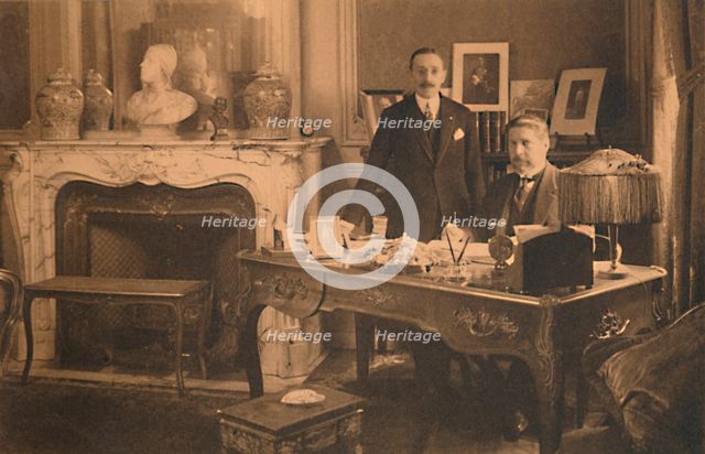 Staff at the Cuban Embassy in Brussels, Belgium, 1927.  Creator: Unknown.