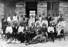 Staff of a West African Government Printing Department 1909. Creator: Unknown