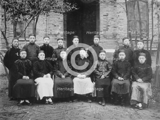 Staff of Univ. of Nanking Magazine, Nanking, China, between c1910 and c1915. Creator: Bain News Service.