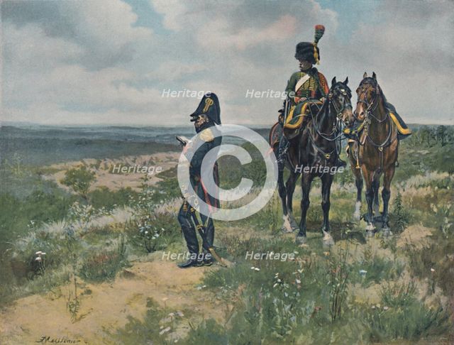 'Staff-Officer Reconnoitering', 1896. Artist: Unknown.