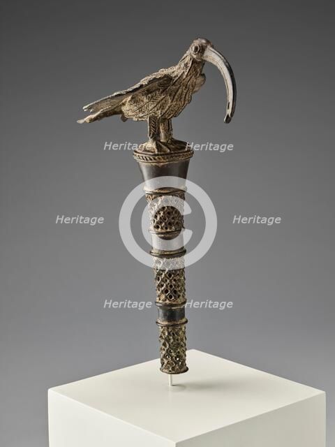 Staff with bird figure, mid-18th century to mid-19th century. Creator: Unknown.