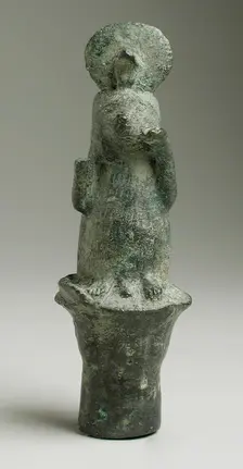 Staff Terminal with the God Ichneumon, Probably Ptolemaic Period (332-30 BCE). Creator: Unknown