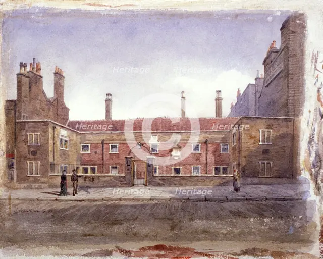 Stafford Alms Houses, Gray's Inn Road, London, 1882 Artist: John Crowther