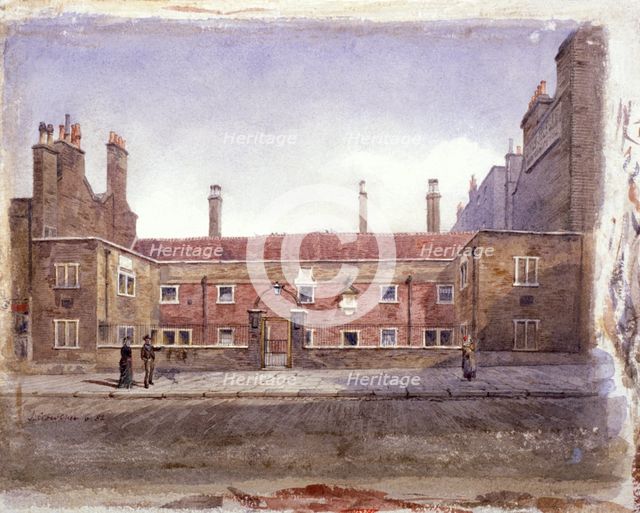 Stafford Alms Houses, Gray's Inn Road, London, 1882 Artist: John Crowther