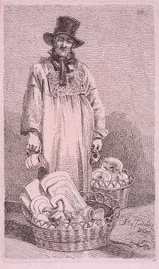 Staffordshire Ware Cries of London, 1819. Artist: John Thomas Smith