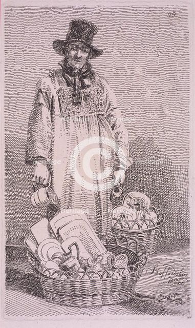 'Staffordshire Ware', Cries of London, 1819. Artist: John Thomas Smith
