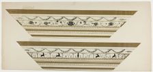 Stag and Flower Pattern Frame (side frame section), 1897-99. Creator: Theodore Roussel