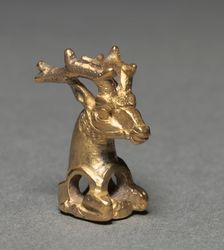 Stag Bridle Ornament, 400-300 BC. Creator: Unknown