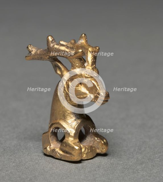 Stag Bridle Ornament, 400-300 BC. Creator: Unknown.