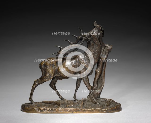 Stag, c. 1825 - 1879. Creator: Pierre Jules Mène (French, 1810-1879).