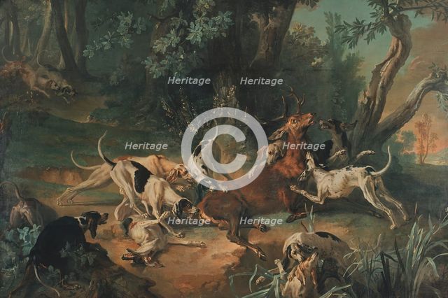 Stag Hunt, 1723. Creator: Jean-Baptiste Oudry.