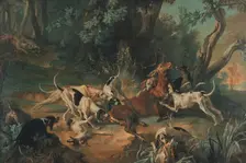 Stag Hunt, 1723. Creator: Jean-Baptiste Oudry