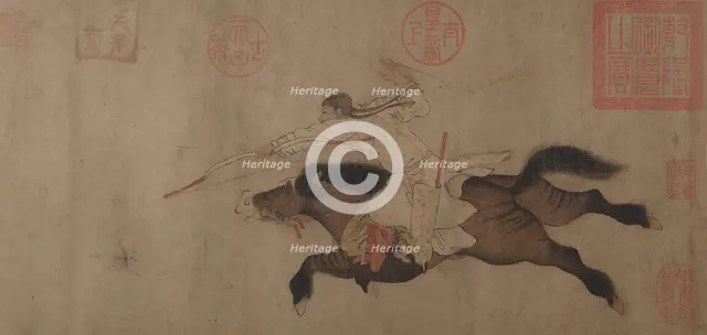 Stag Hunt. Creator: Huang Zongdao.