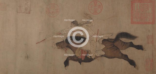 Stag Hunt. Creator: Huang Zongdao.