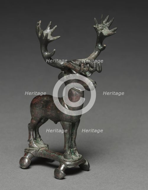 Stag Poletop, 1400-1200 BC. Creator: Unknown.