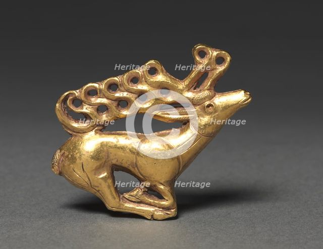 Stag Plaque, 400-300 BC. Creator: Unknown.