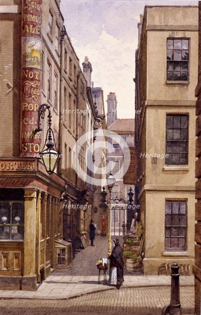 Stag Public House, Devereux Court, London, 1887. Artist: John Crowther