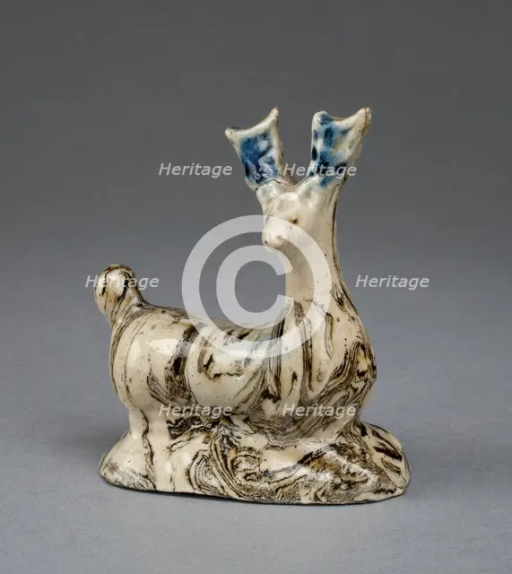 Stag, Staffordshire, c. 1750. Creator: Staffordshire Potteries.
