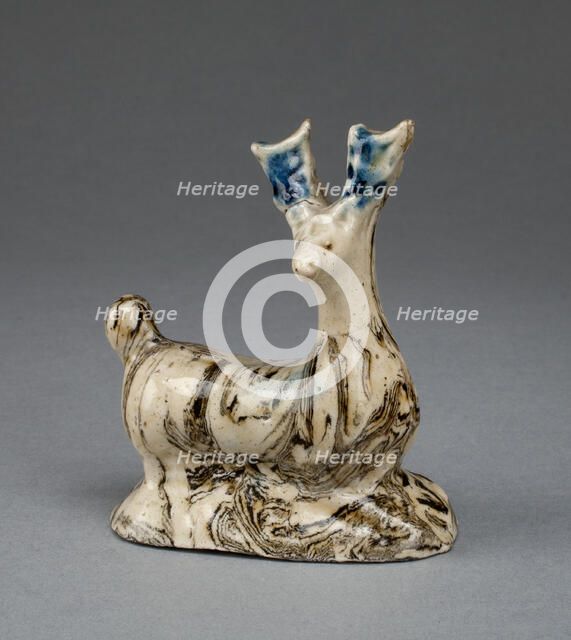 Stag, Staffordshire, c. 1750. Creator: Staffordshire Potteries.