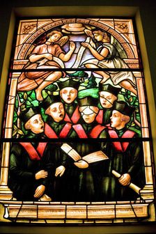 Stained glass, Toledo Cathedral, Spain, 2007. Artist: Samuel Magal