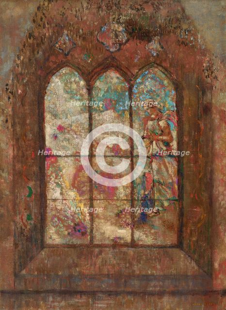 Stained Glass Window, Early 20th cen.. Creator: Redon, Odilon (1840-1916).