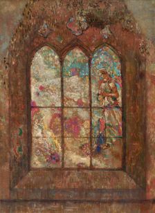 Stained Glass Window, Early 20th cen.. Creator: Redon, Odilon (1840-1916)