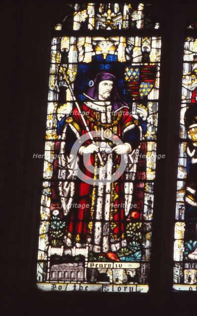 Stained glass window King Henry IV of England (1367-1413), Canterbury Cathedral, 20th century. Artist: CM Dixon.