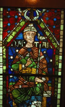 Stained glass window of Nathan, Canterbury Cathedral, 20th century. Artist: CM Dixon