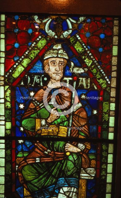 Stained glass window of Nathan, Canterbury Cathedral, 20th century. Artist: CM Dixon.