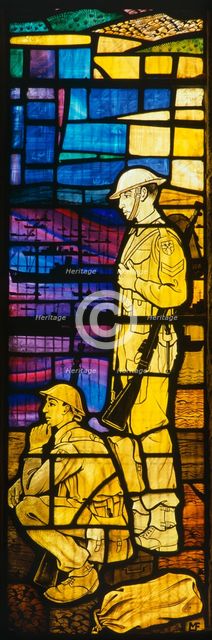 Stained glass window, Royal Garrison Church, Portsmouth, Hampshire, c1980-c2017. Artist: Unknown.