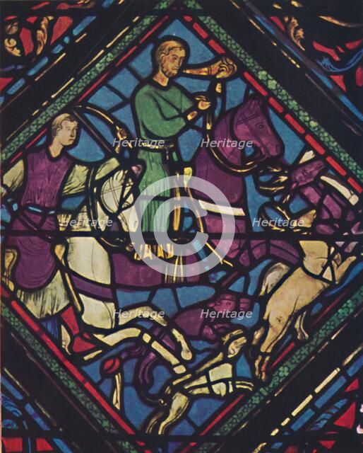 'Stained Glass - Chartes Cathedral', 13th century, (c1950). Creator: Unknown.