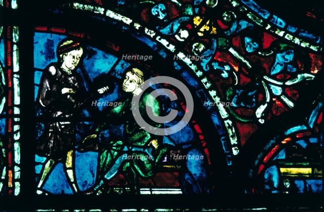 Stained glass, Chartres Cathedral, Chartres, France. Artist: Unknown