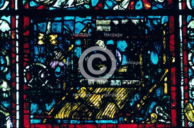 Stained glass, Chartres Cathedral, Chartres, France. Artist: Unknown