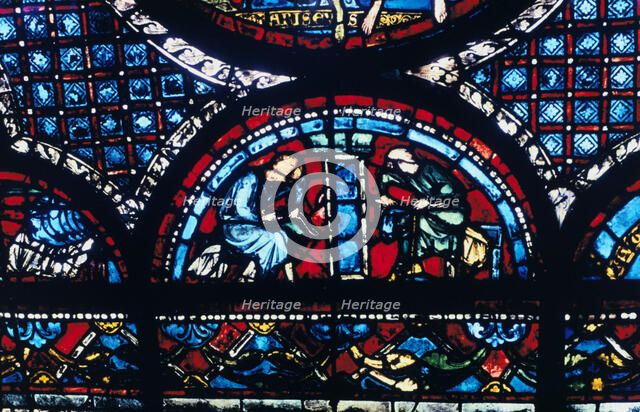 Stained glass, Chartres Cathedral, France, 1194-1260. Artist: Unknown