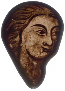 Stained Glass Fragment, French, 1200-1215. Creator: Unknown