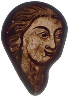Stained Glass Fragment, French, 1200-1215. Creator: Unknown