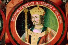 Stained glass image of King Henry IV