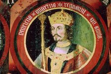 Stained glass image of King Henry IV