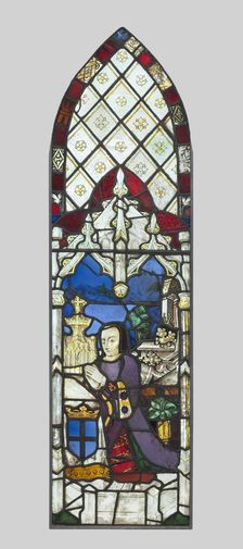 Stained Glass Panel with Female Donor, c. 1480. Creator: Unknown